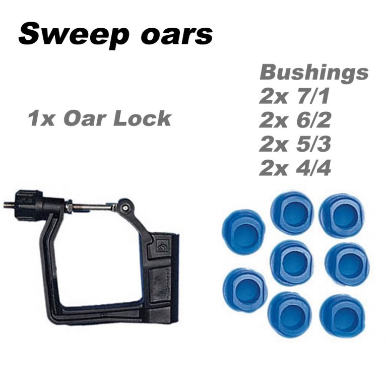 Single Oar Lock for sweep oars + full set of bushings aramtraining
