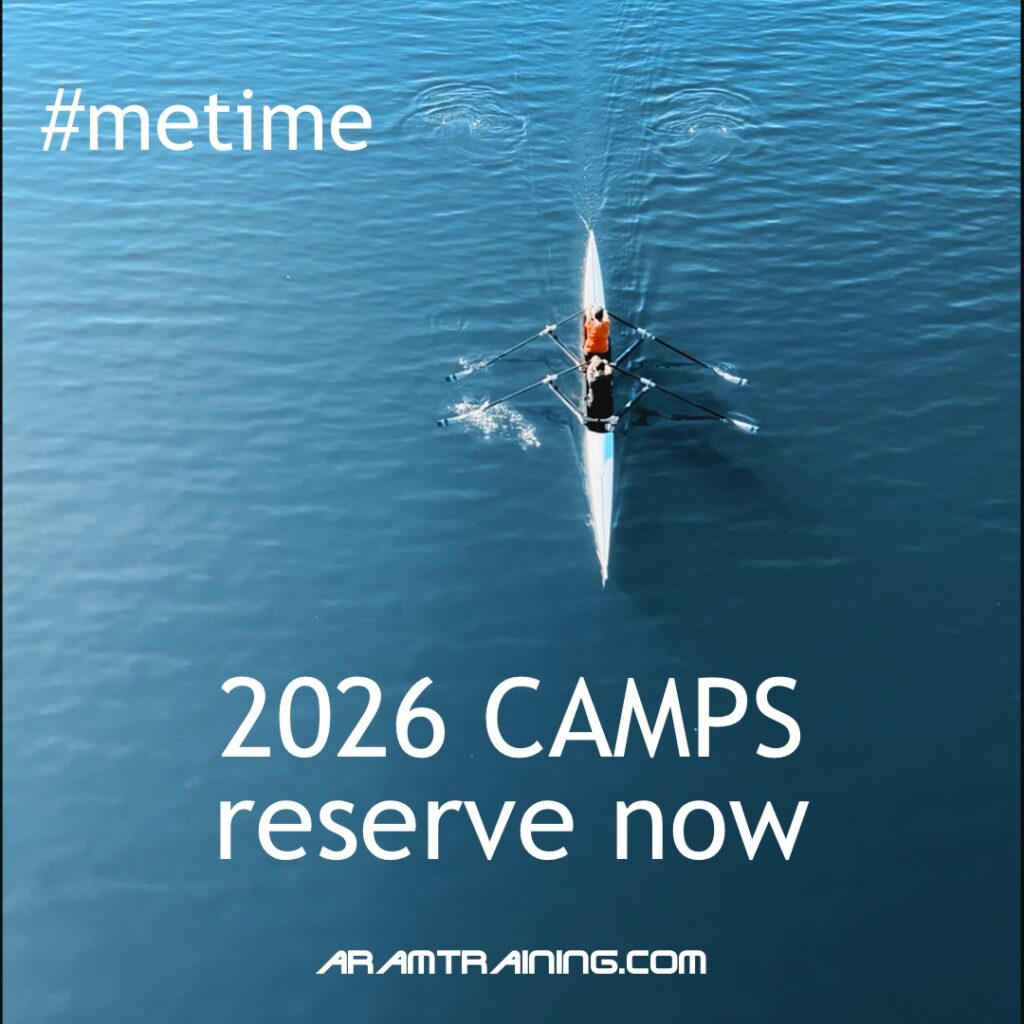 aramtraining rowing camps for masters rowers - learning professional technique for your everyday rowing
